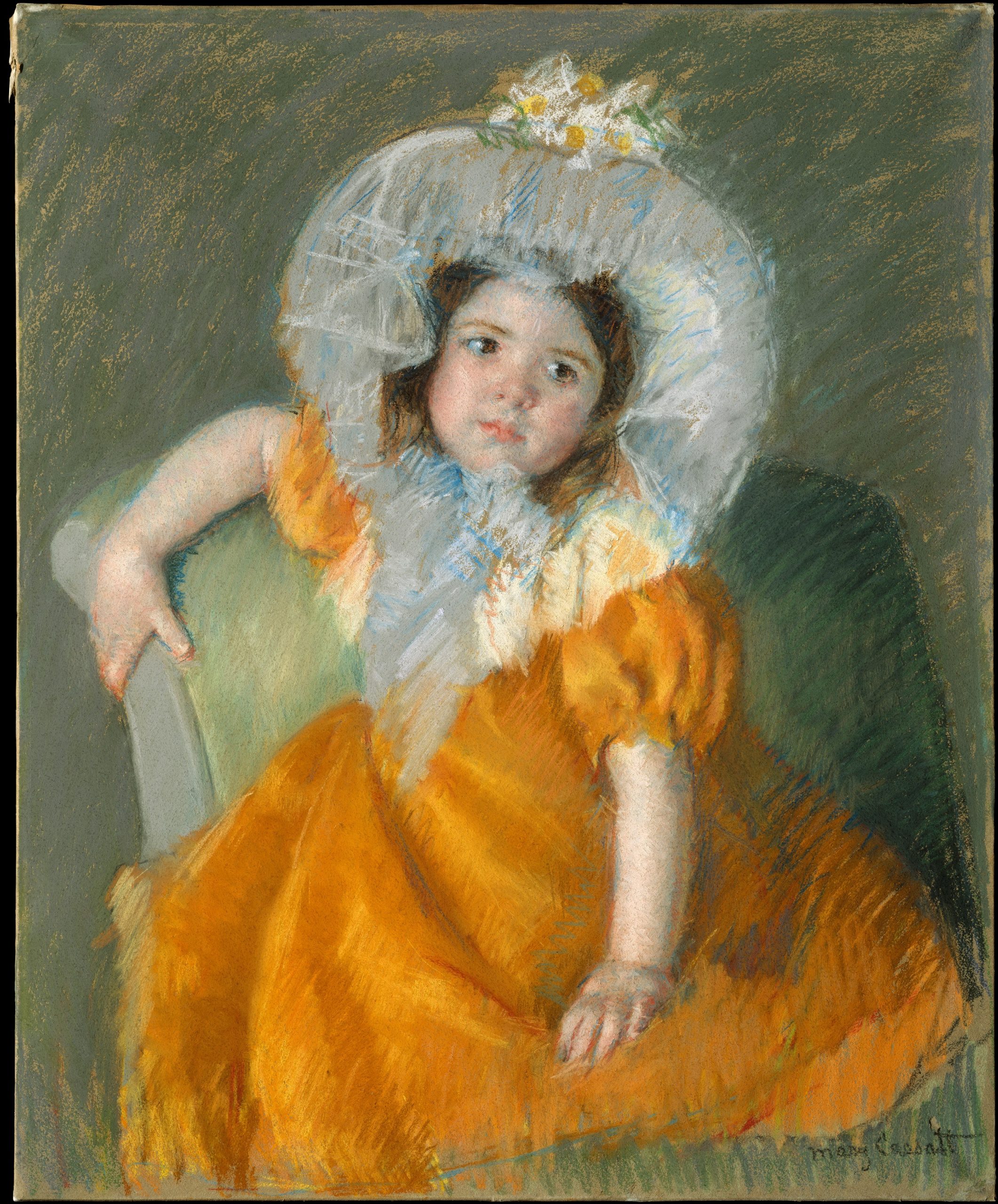 Mary Cassatt, Margot in Orange Dress, 1902, Met Museum,NY