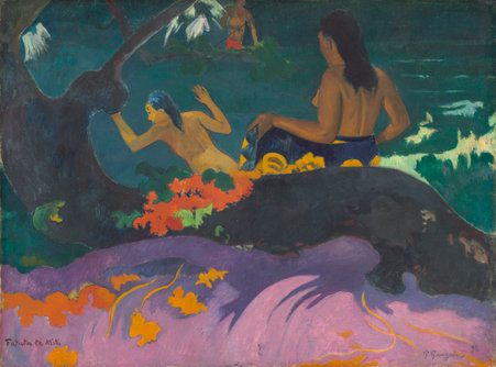 Paul Gauguin, Fatata te Miti (By the Sea) 1892, NGA, Washington, png