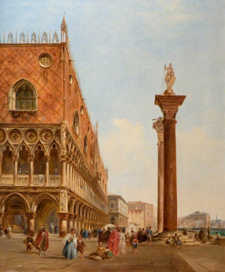 Roberts, David, 1796-1864; The Doge&#039;s Palace, Venice