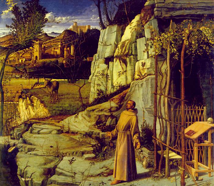 Giovanni Bellini, St Francis in the Desert, c1480, Frick Collection, New York
